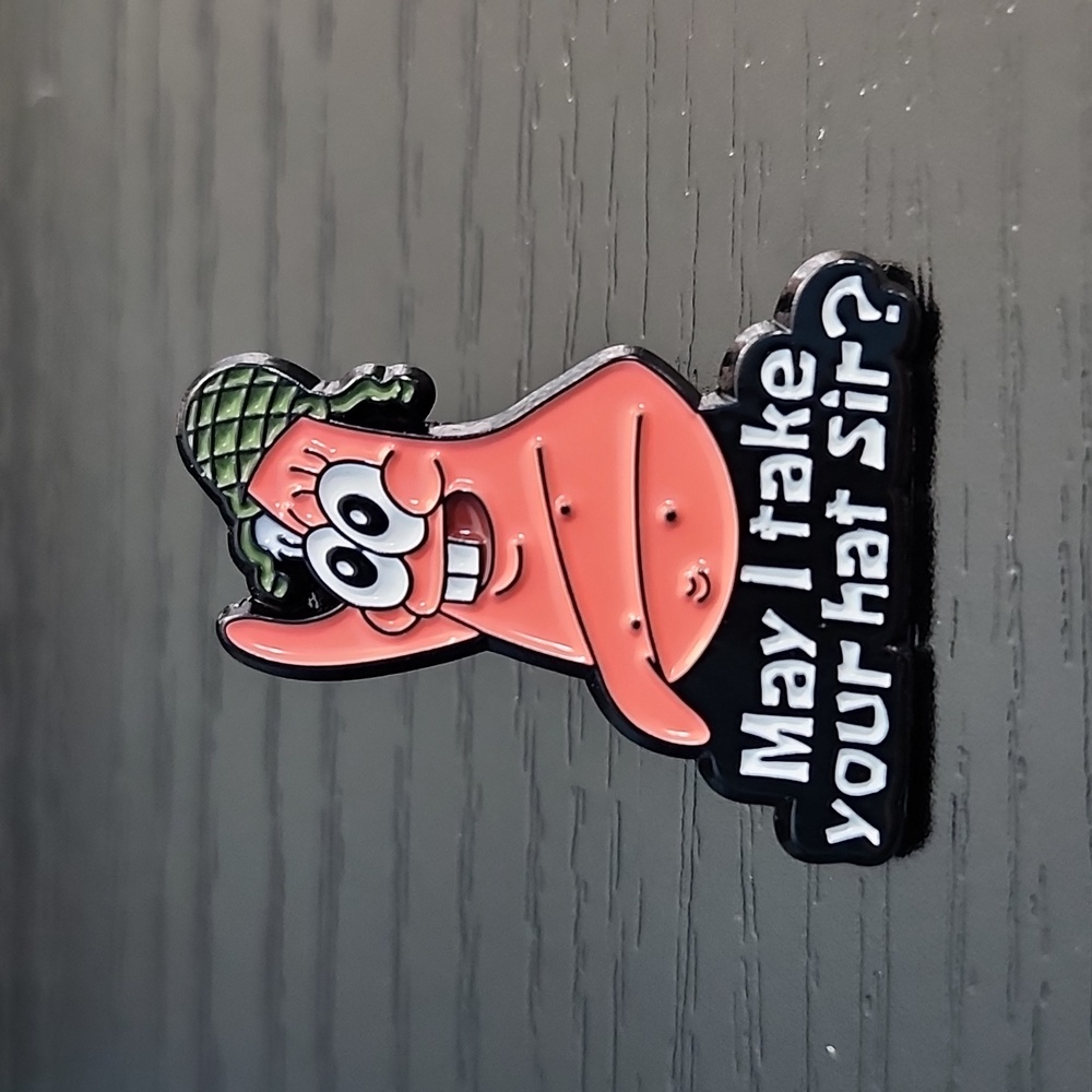 Nickelodeon's SpongeBob Squarepants Patrick "May I Take Your Hat Sir" Pin
